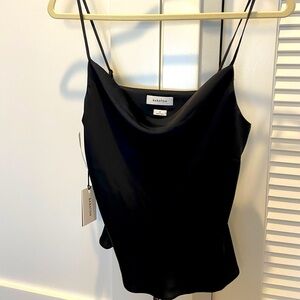 Aritzia Babaton Cowlneck Satin Camisole - Size Small.